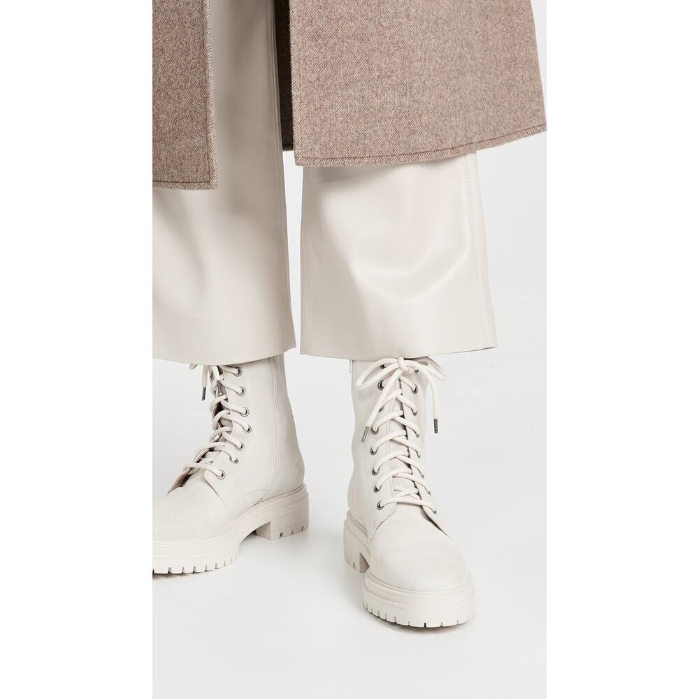 BA&SH Comy Combat Calfskin Suede Boots Size 40EU